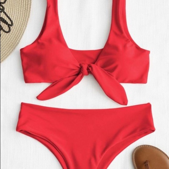 NWT Red Zaful Bikini